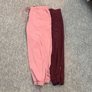 Bundle Albion Drawstring Jogger Pants - Pink & Burgundy